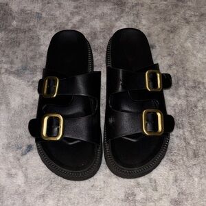 Women’s Black Slide Sandals